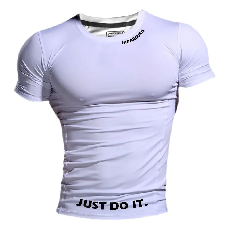 Men's Summer Fitness Compression Shirt - Quick-Dry & Breathable