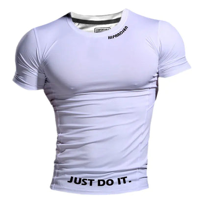 Men's Summer Fitness Compression Shirt - Quick-Dry & Breathable