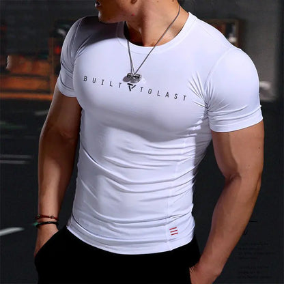Men's Summer Fitness Compression Shirt - Quick-Dry & Breathable